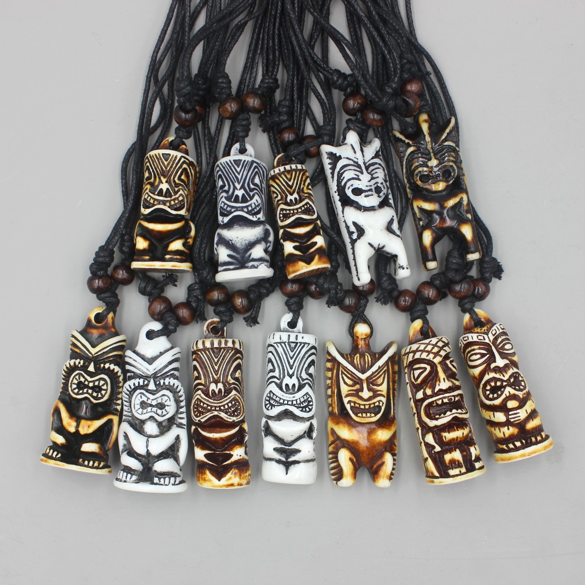 Vintage Fashion Nz - 12 teile/los Hawaii Tiki Totem Halsketten