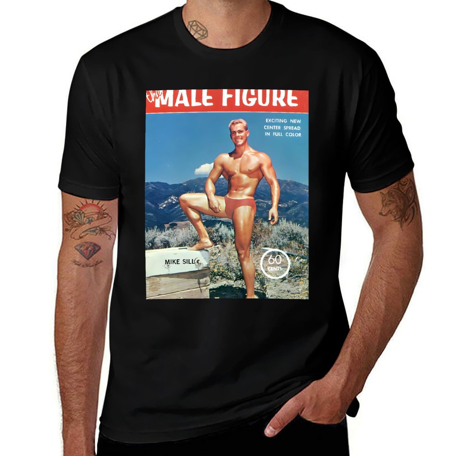 Vintage Fashion Magazine Covers - Die männliche Figur mit Mike Sill