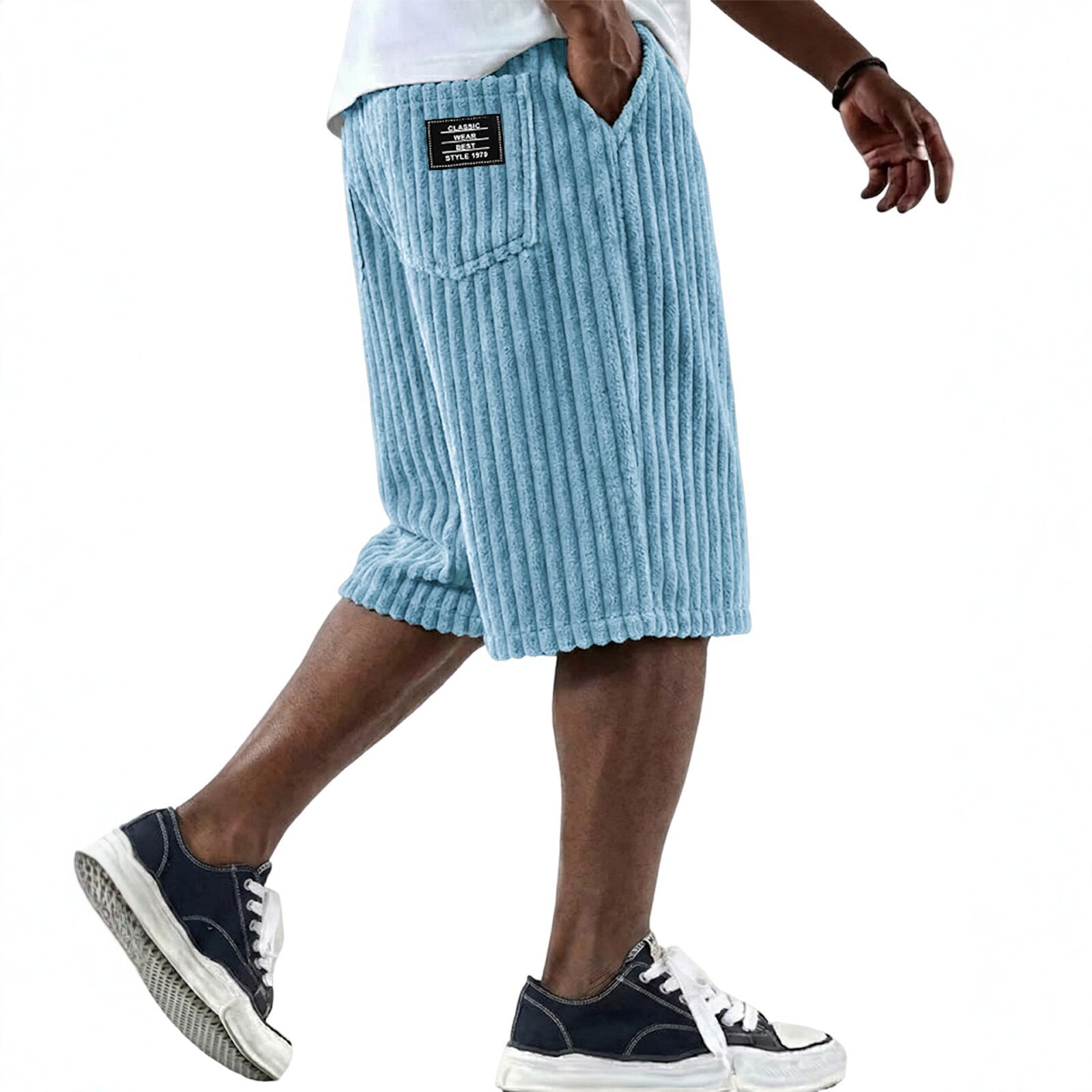 Vintage Fashion Logo - Sommer Neue Herren Cord-Shorts Modischer Amerikanischer
