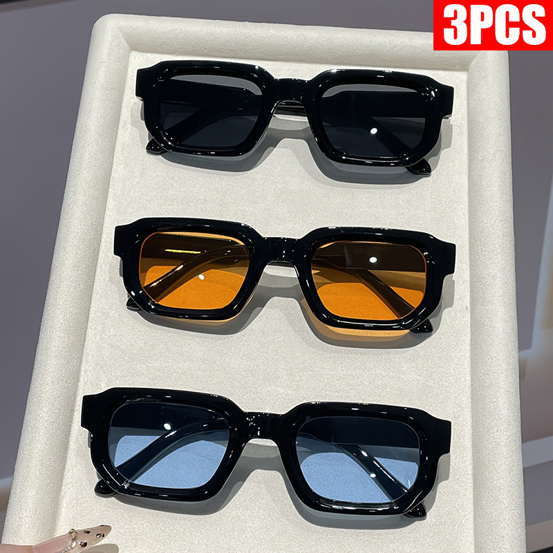 Vintage Fashion Brands - 2/3 Stück Vintage Rechteckige Sonnenbrillen für