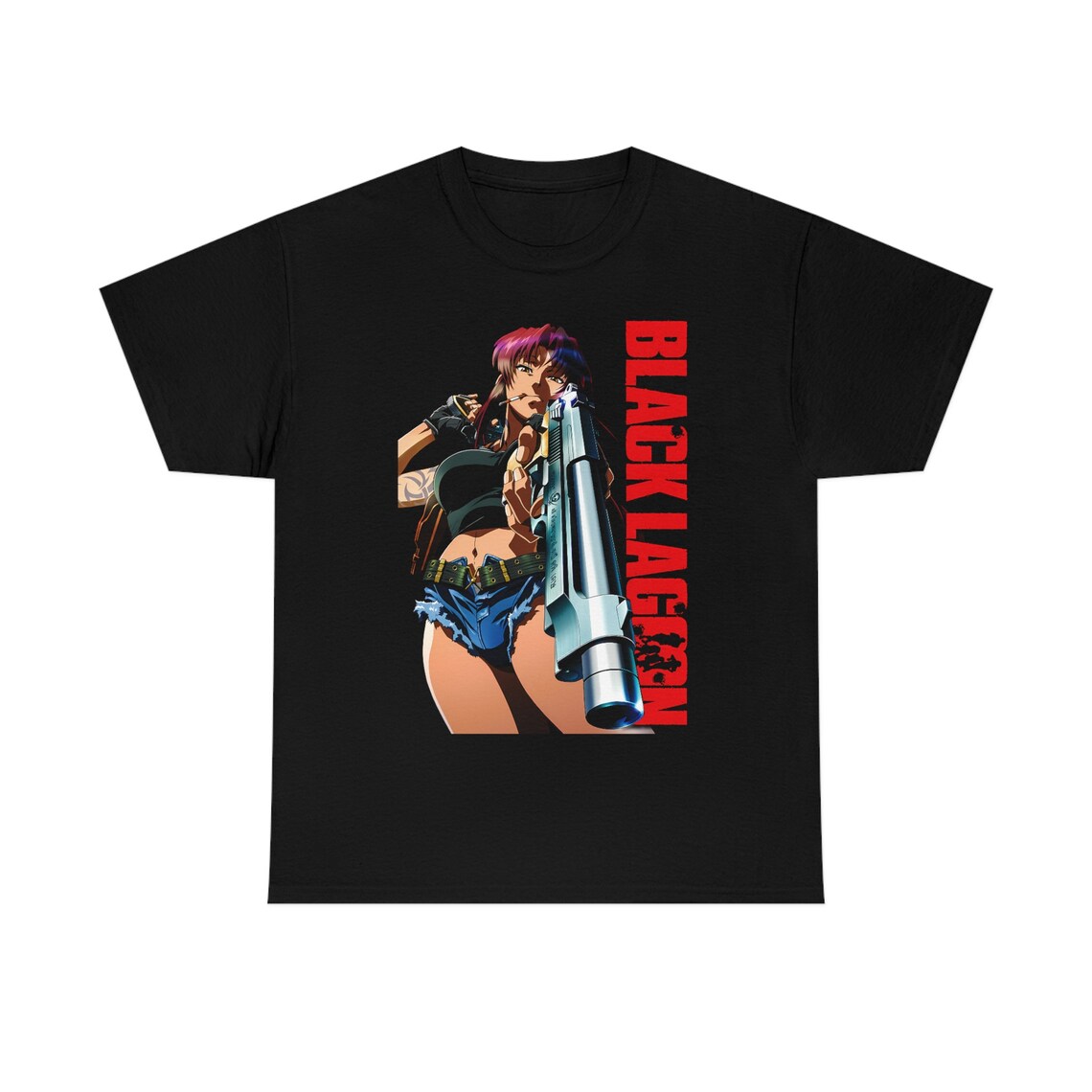 Vintage Fashion Eu - 2026 Japanisches Anime Black Lagoon T-Shirt