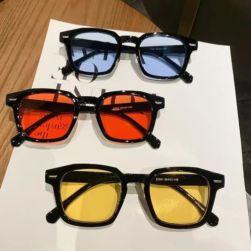 Vintage Fashion Brands - Herren Rechteckige Vintage-Sonnenbrille Modisches Design Marken-Sonnenbrille