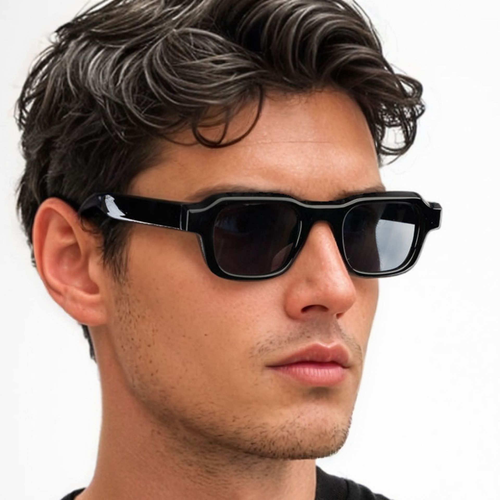 Vintage Fashion Brands - Damen Vintage Rechteckige Sonnenbrille Mode Retro