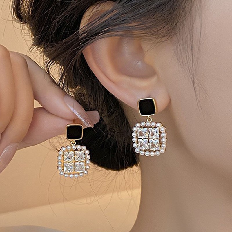 Vintage Fashion Trends 2026 - 925 Silber Nadel Koreanische Mode Quadratische