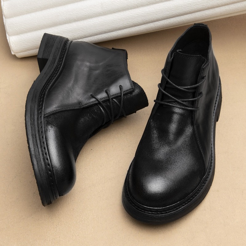 Vintage Fashion Luxury - Vintage Herren Echtleder-Stiefel Luxuriös Handgefertigt 2026