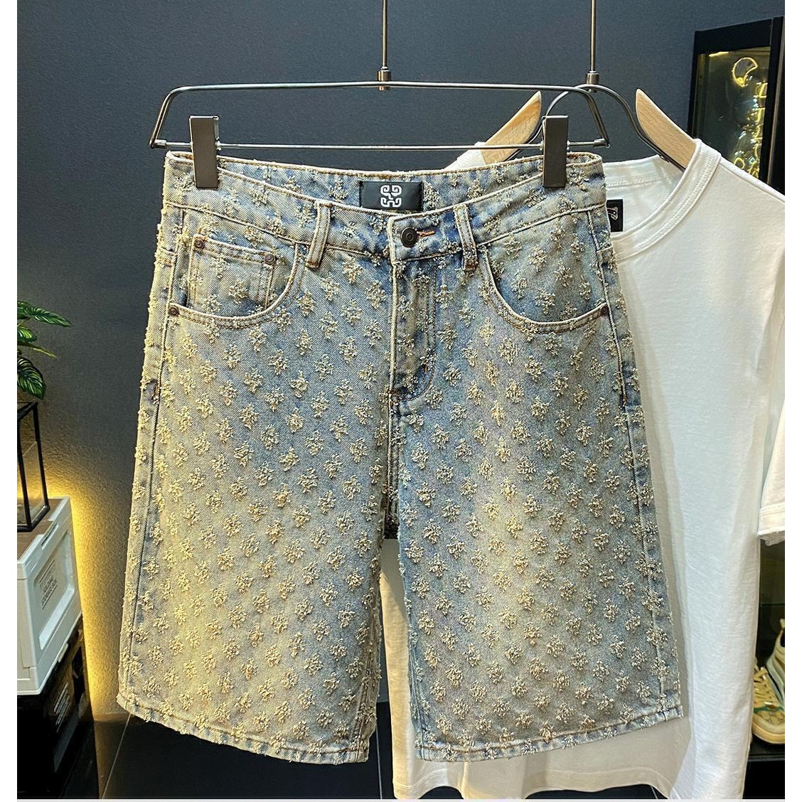Vintage Fashion Jeans - Sommer High-Street Denim-Shorts für Herren, Lässige