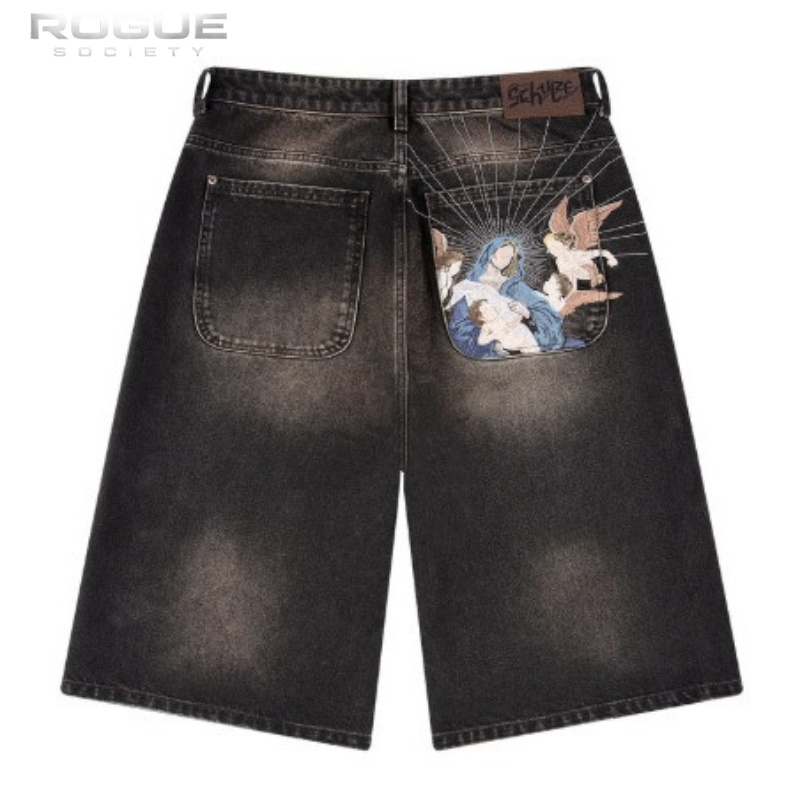 Vintage Fashion Jeans - Sommer Luxus Harajuku Jeans-Shorts Amerikanischer Vintage