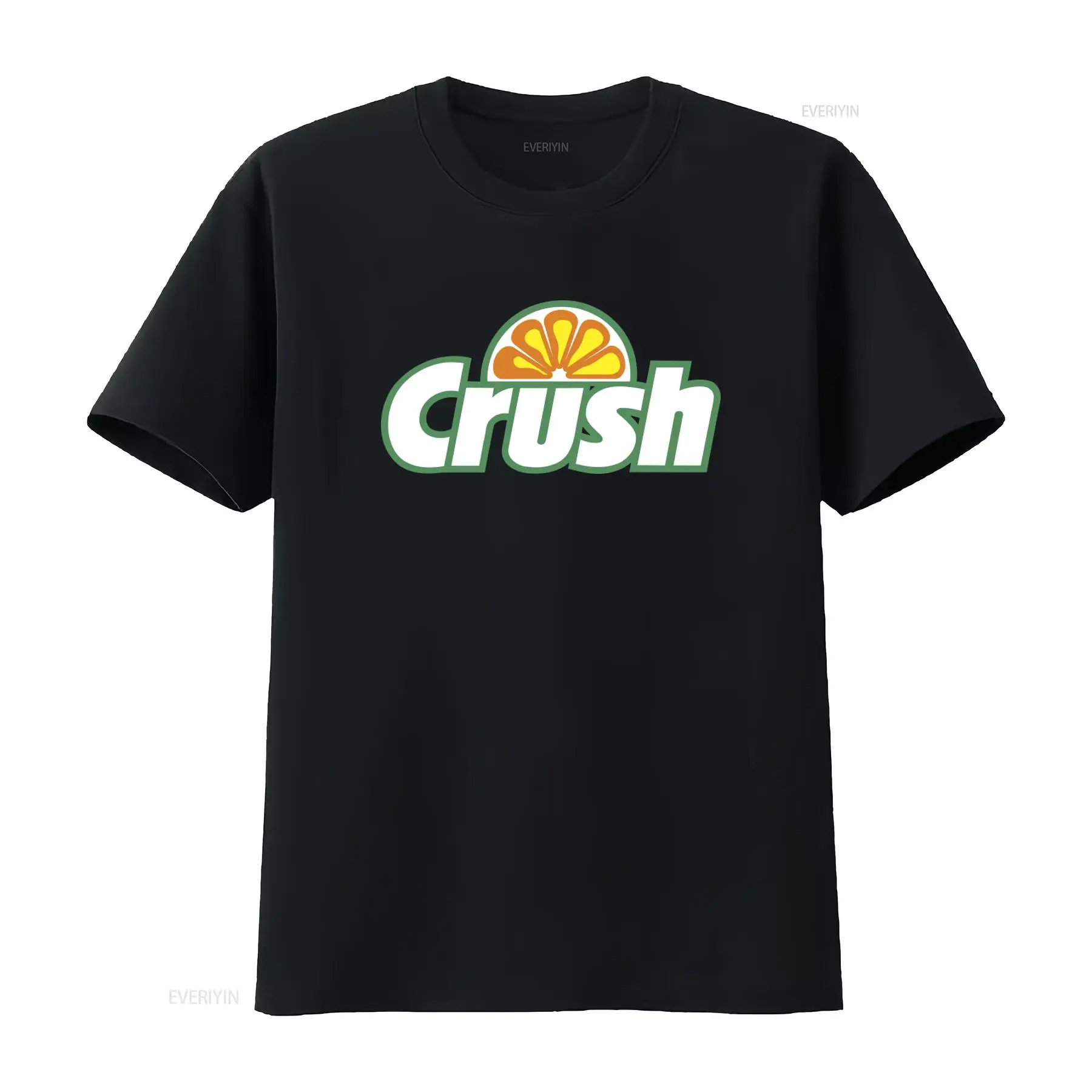 Vintage Fashion Logo - T-Shirt mit Orange-Crush-Logo im Retro-Stil für