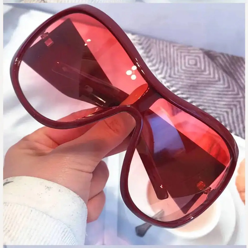 Vintage Fashion Female - One Piece Oversized Y2K Sonnenbrille für
