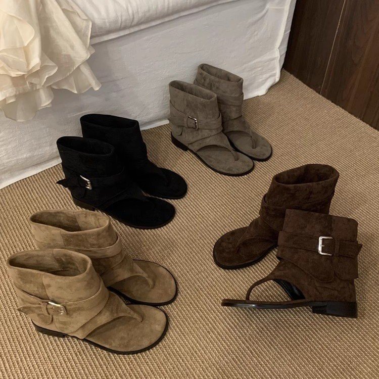 Vintage Fashion Luxury - Frauen Peep Toe Stiefel Sommer Neue