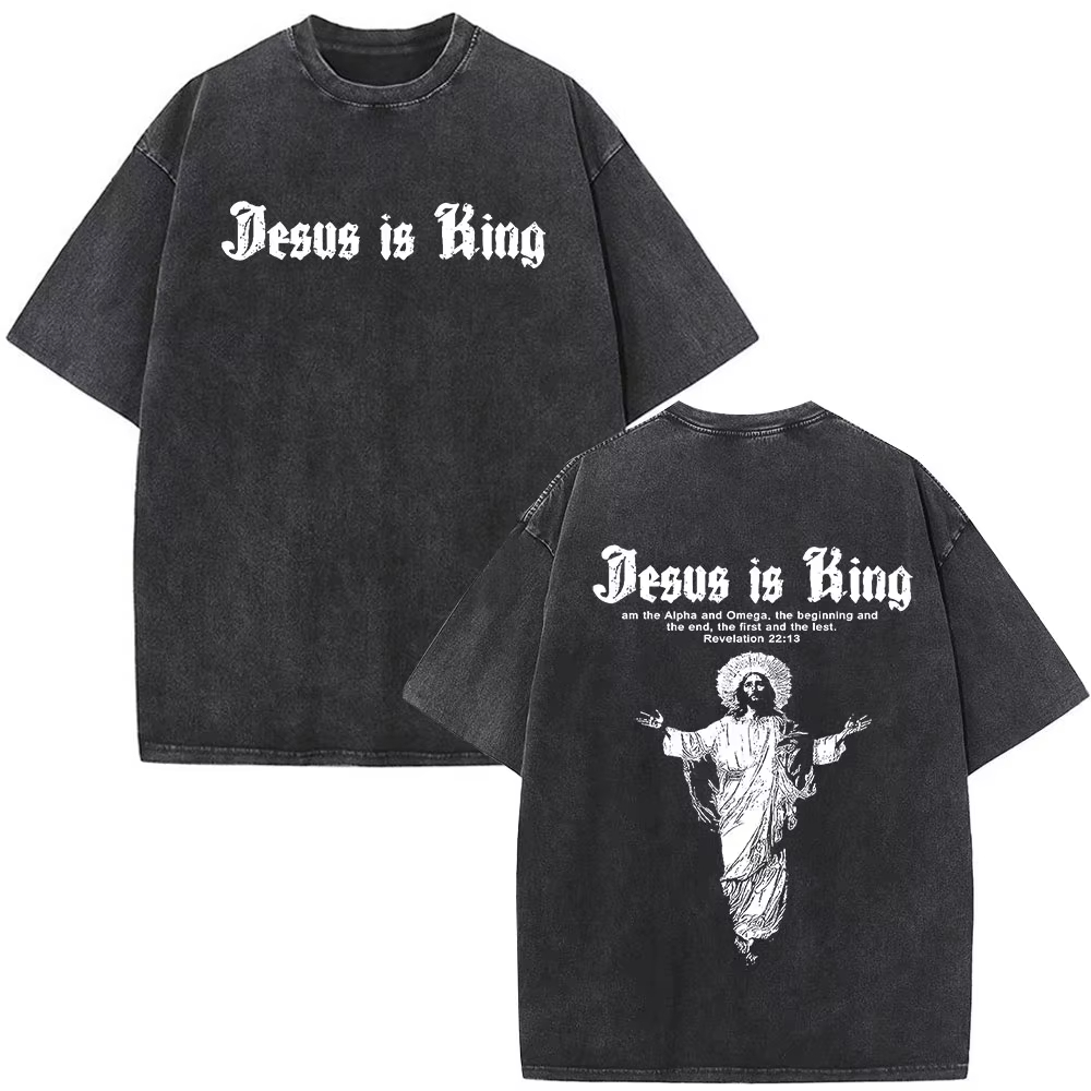 Vintage Fashion Trends 2026 - 2026 Neues christlich-inspiriertes, gemustertes, bedrucktes Vintage-T-Shirt
