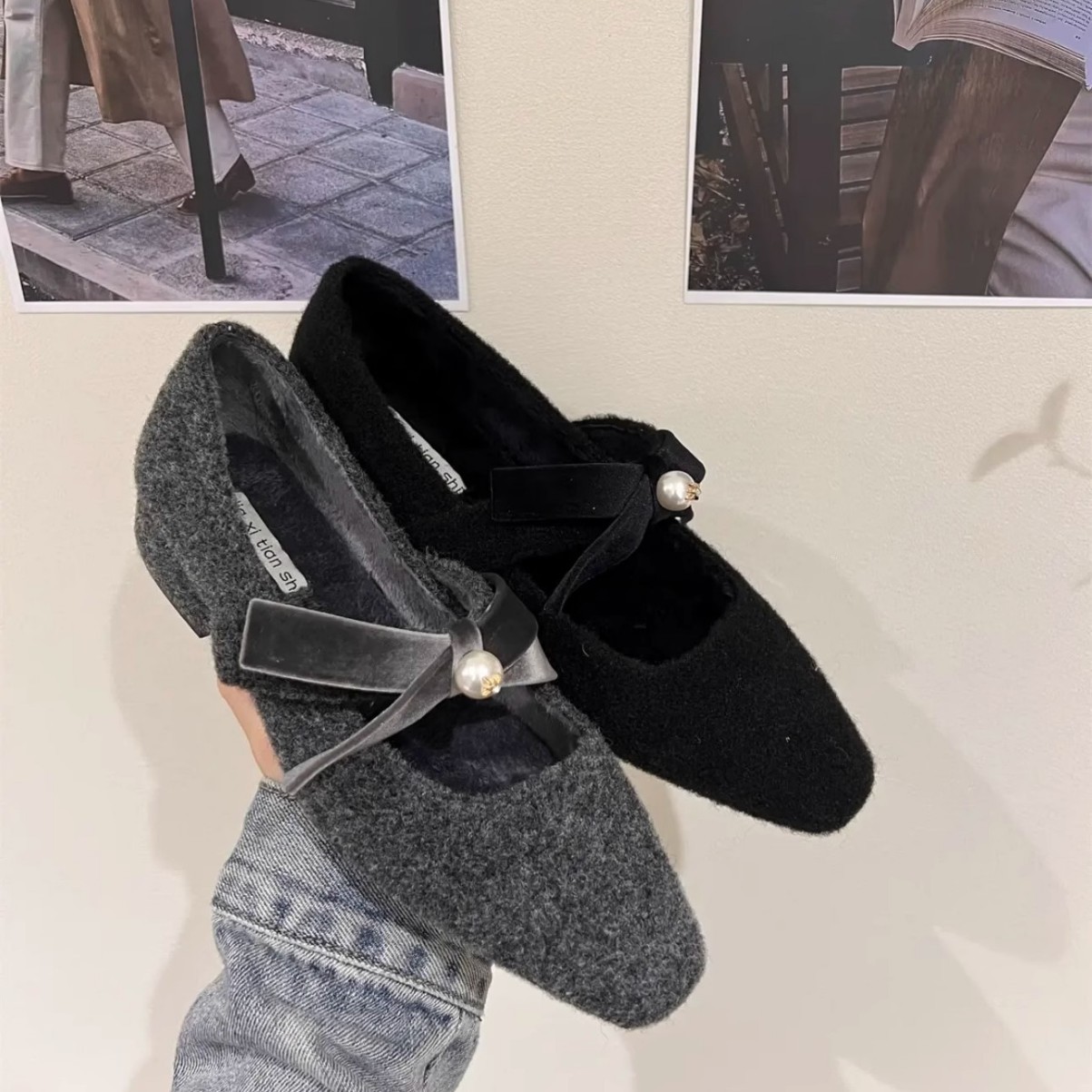Vintage Fashion Luxury - Frauen Mary Jane Schuhe Vintage Luxus