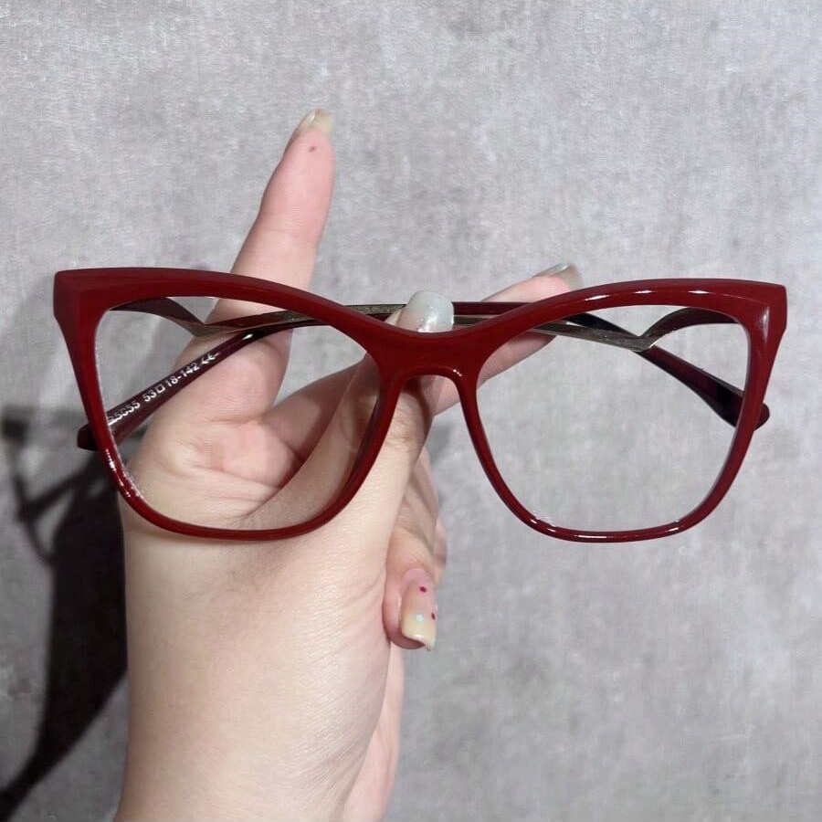 Vintage Fashion Look - 1 Stück Damen Modische schlichte Brille