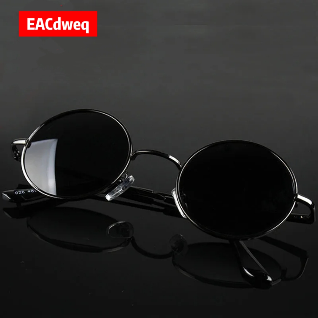 Vintage Fashion Brands - Retro Vintage Runde Sonnenbrille für Herren