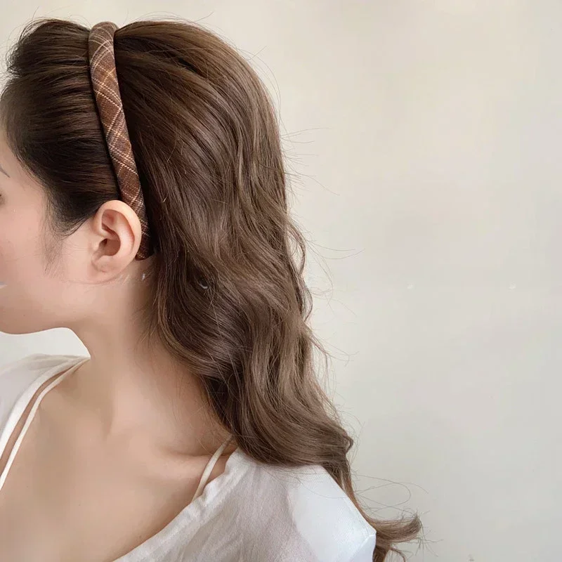 Elegantes kariertes Lünetten-H – Retro Vintage Korean Fashion Bewertung und Preis