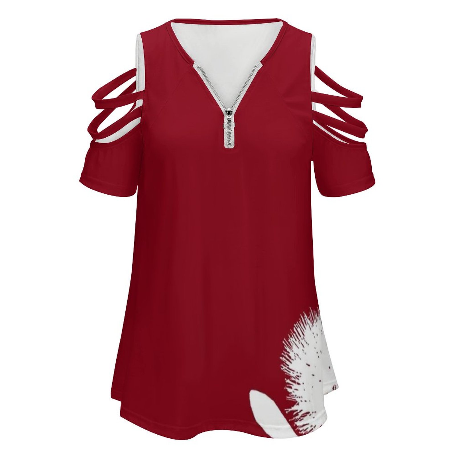 Pohutukawa-Weiß auf Rot Damen  – Vintage Fashion Nz Bewertung und Preis