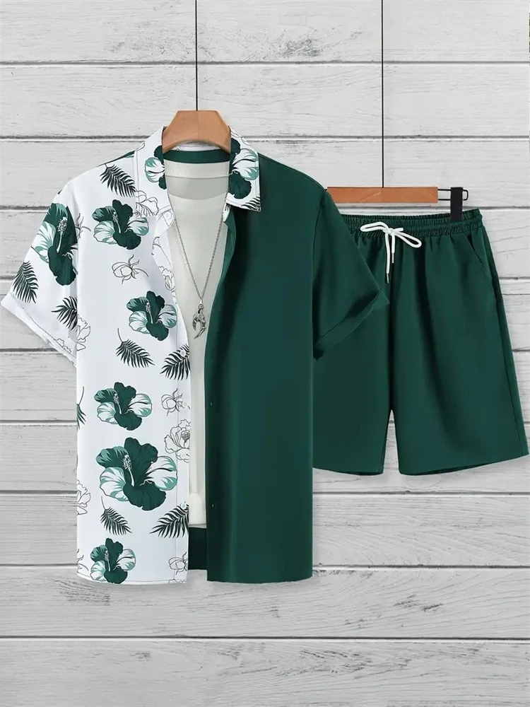 Herren-Modeanzug mit Kragen, 3 – Printed Floral Shirt Bewertung und Preis