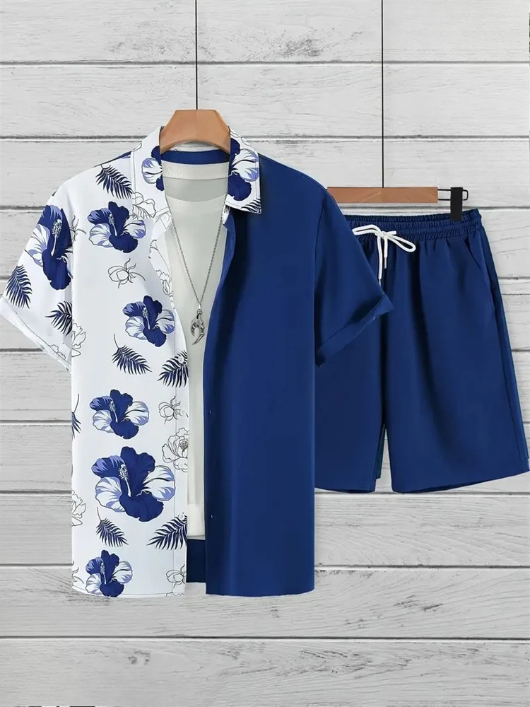 Herren-Modeanzug mit Kragen, 3 – Printed Floral Shirt Bewertung und Preis