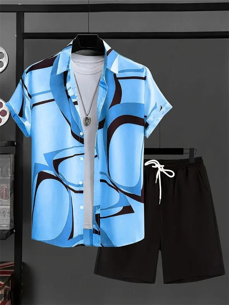 Herren-Modeanzug mit Kragen, 3 – Printed Floral Shirt Bewertung und Preis