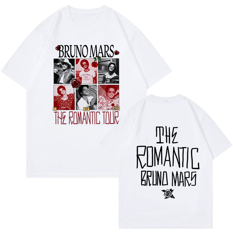 Bruno Mars Print Vintage T-Shi – Vintage Fashion Eu Bewertung und Preis