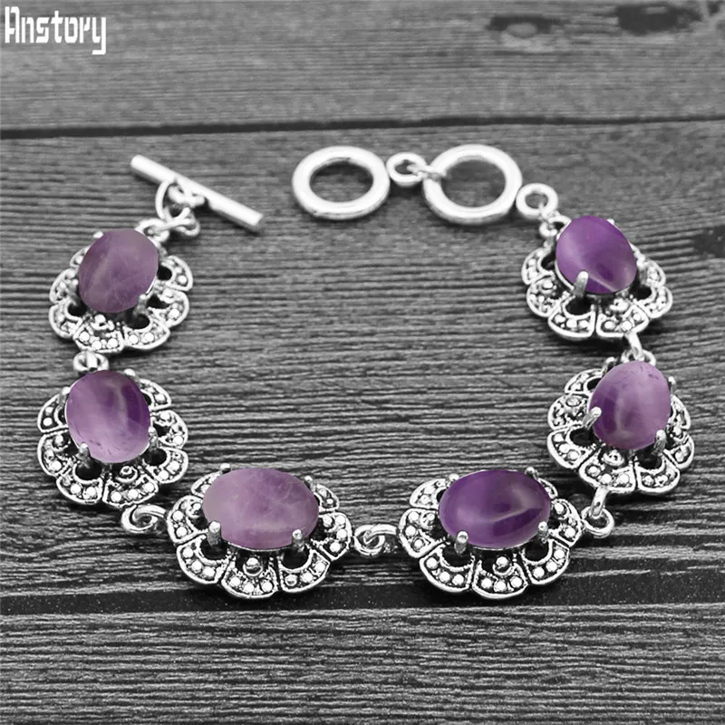 Oval Amethysten Armband Plum B – Vintage Fashion Look Bewertung und Preis