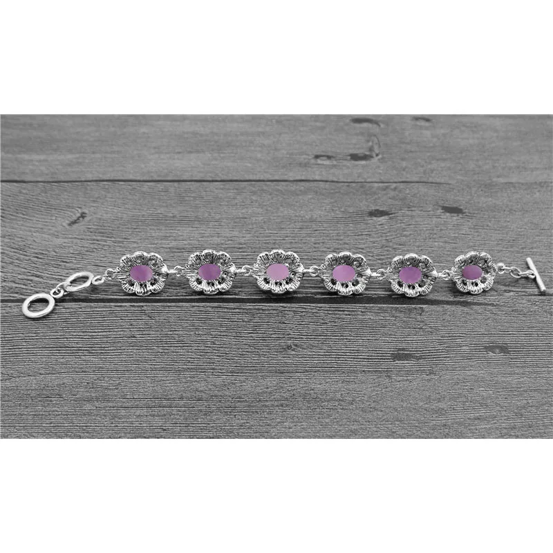 Oval Amethysten Armband Plum B – Vintage Fashion Look Bewertung und Preis