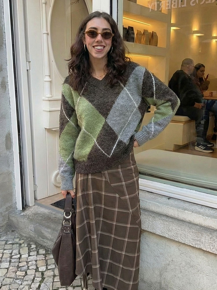 HH Frauen Mode Argyle Gestrick – Vintage Fashion Trends 2026 Bewertung und Preis