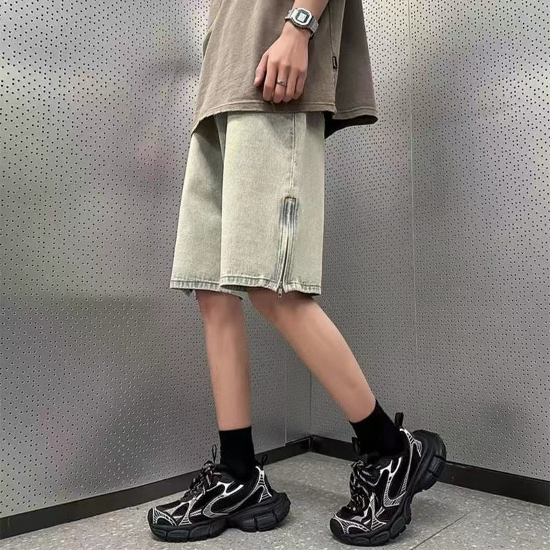 Herren-Denim-Shorts in Schlamm – Vintage Fashion Instagram Bewertung und Preis