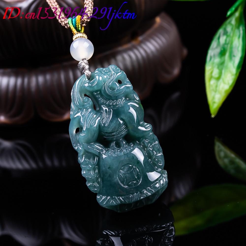 Burmesischer Jadeit Pixiu Anhä – Usa Vintage Fashion Bewertung und Preis
