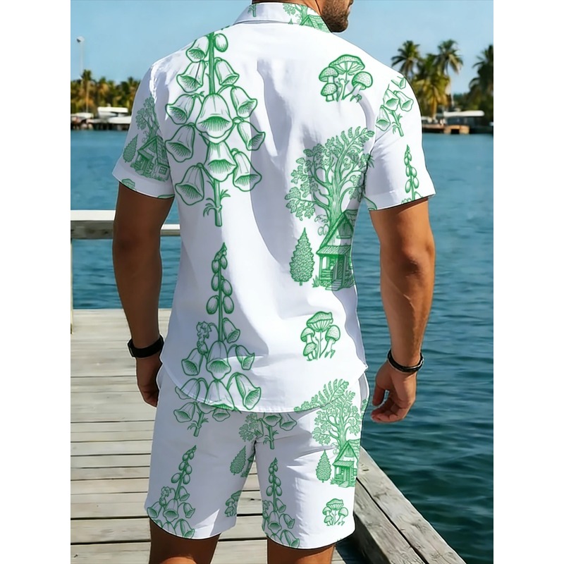 Herren Leichtgewicht Polyester – Printed Floral Shirt Bewertung und Preis