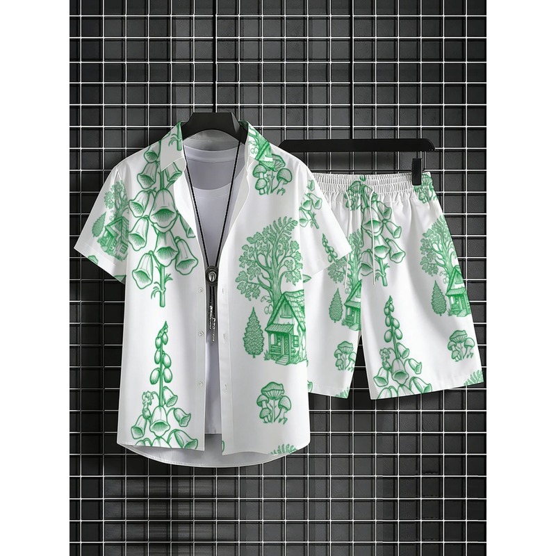 Herren Leichtgewicht Polyester – Printed Floral Shirt Bewertung und Preis