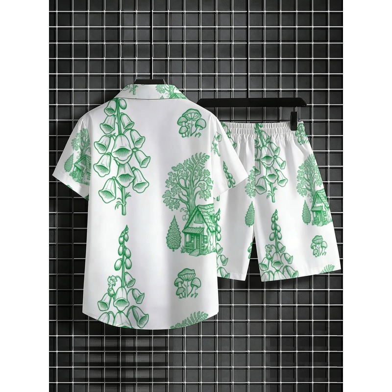 Herren Leichtgewicht Polyester – Printed Floral Shirt Bewertung und Preis