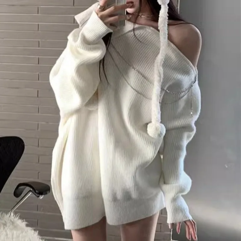Y2k Lange Pullover mit Ketten  – Retro Vintage Korean Fashion Bewertung und Preis