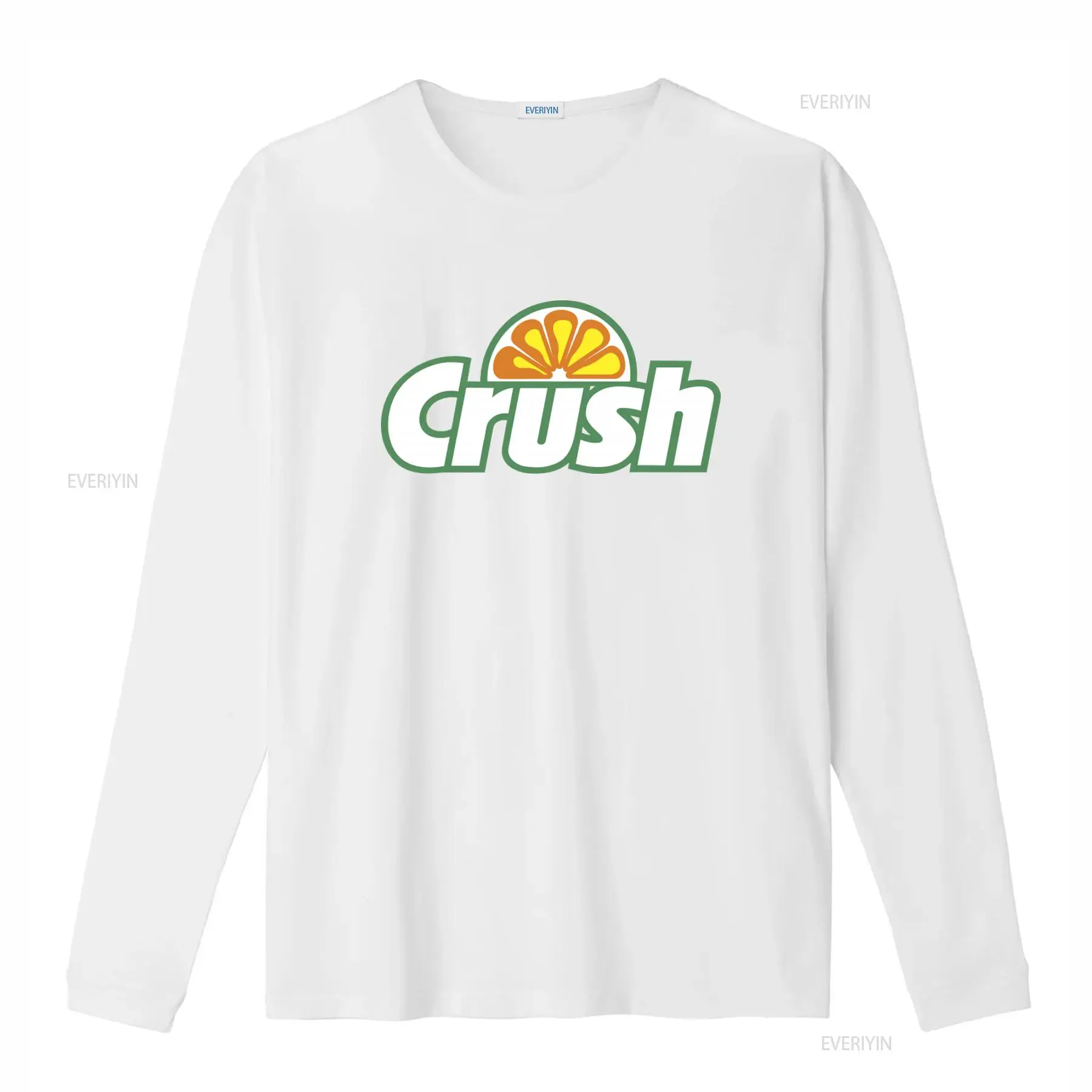 T-Shirt mit Orange-Crush-Logo  – Vintage Fashion Logo Bewertung und Preis