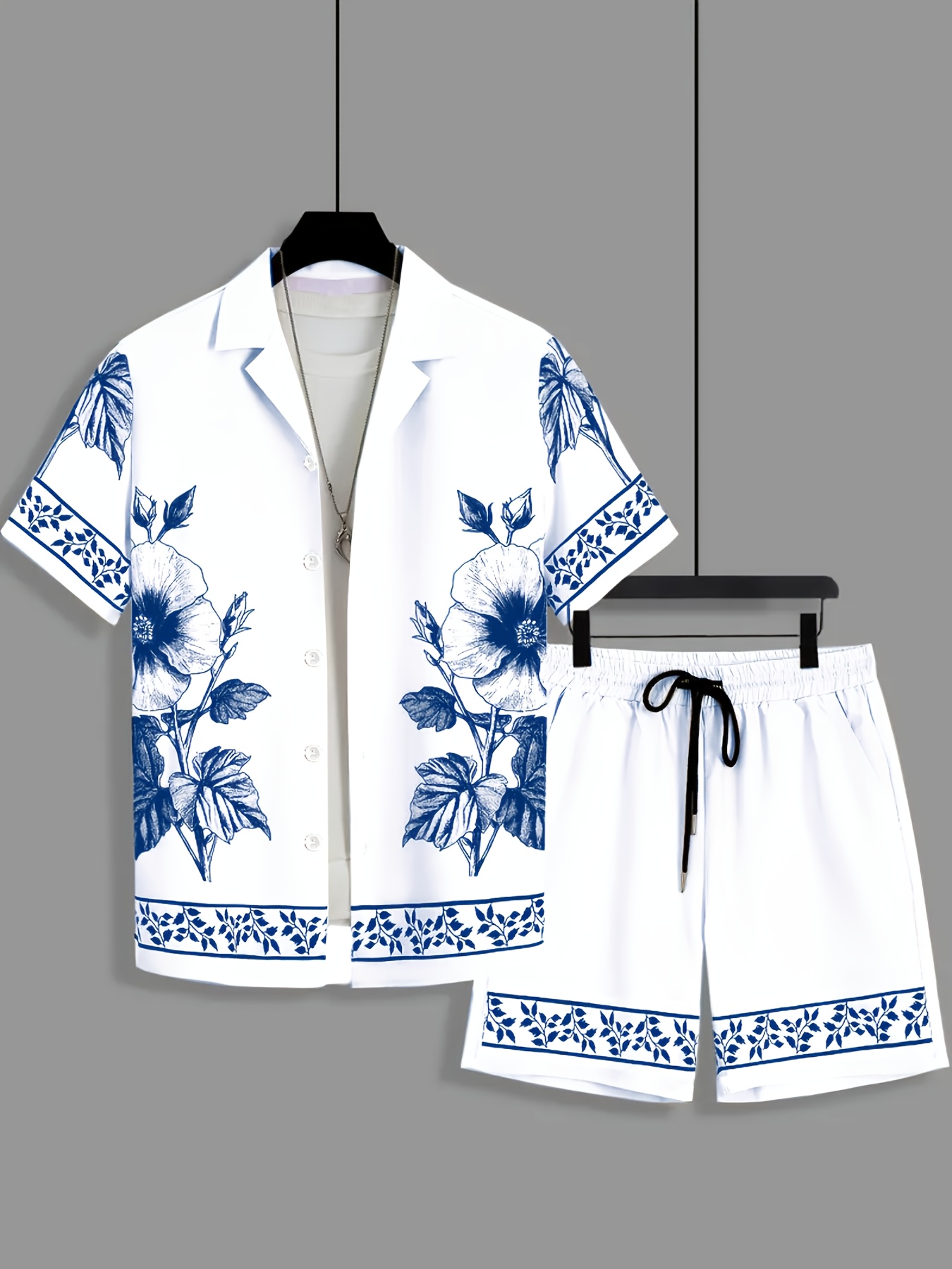 Loses zweiteiliges Set für Her – Printed Floral Shirt Bewertung und Preis