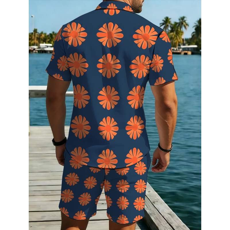 Herren-Set aus Kurzarmhemd und – Printed Floral Shirt Bewertung und Preis