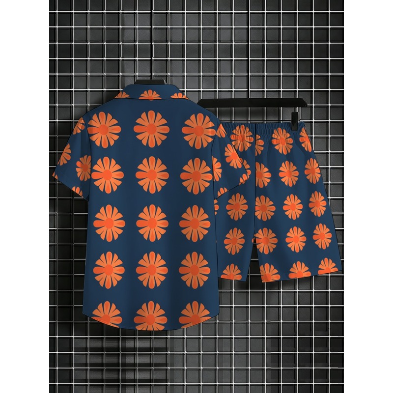 Herren-Set aus Kurzarmhemd und – Printed Floral Shirt Bewertung und Preis
