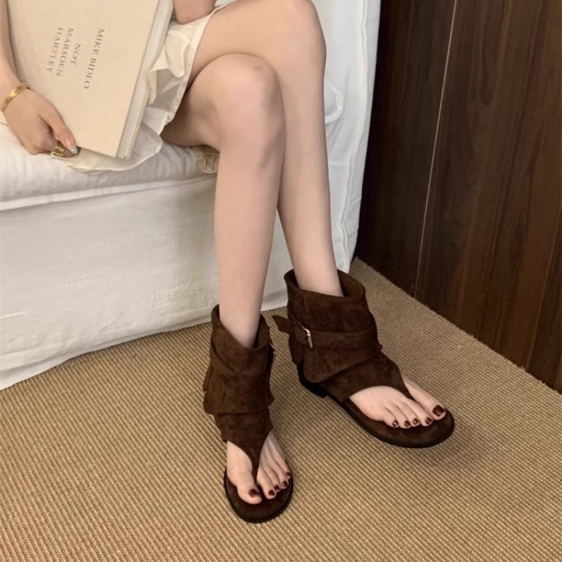 Frauen Peep Toe Stiefel Sommer – Vintage Fashion Luxury Bewertung und Preis