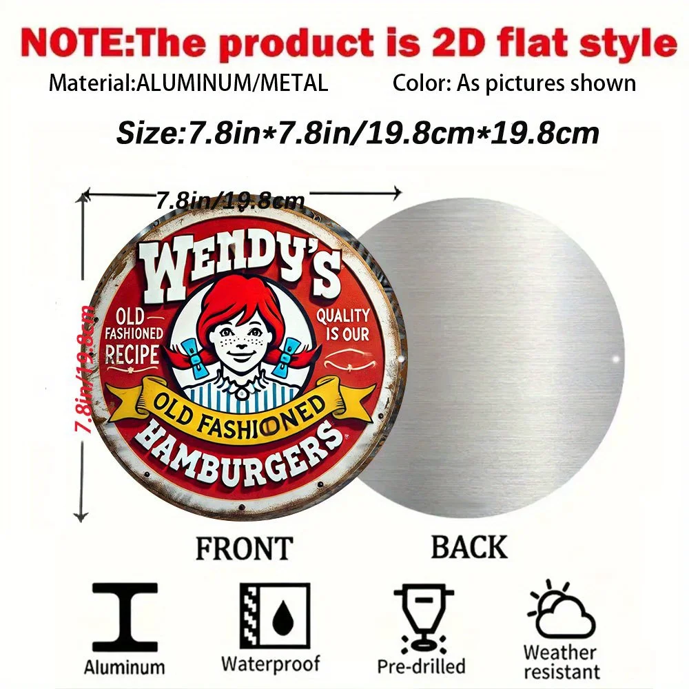 Blechschild - Vintage Wendy's  – Vintage Fashion Hamburg Bewertung und Preis