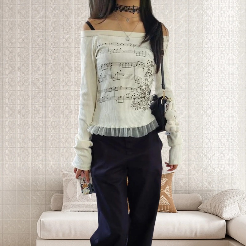 Herbst Y2K Harajuku Retro T-Sh – Retro Vintage Korean Fashion Bewertung und Preis