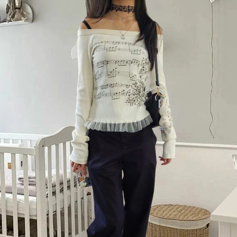 Herbst Y2K Harajuku Retro T-Sh – Retro Vintage Korean Fashion Bewertung und Preis
