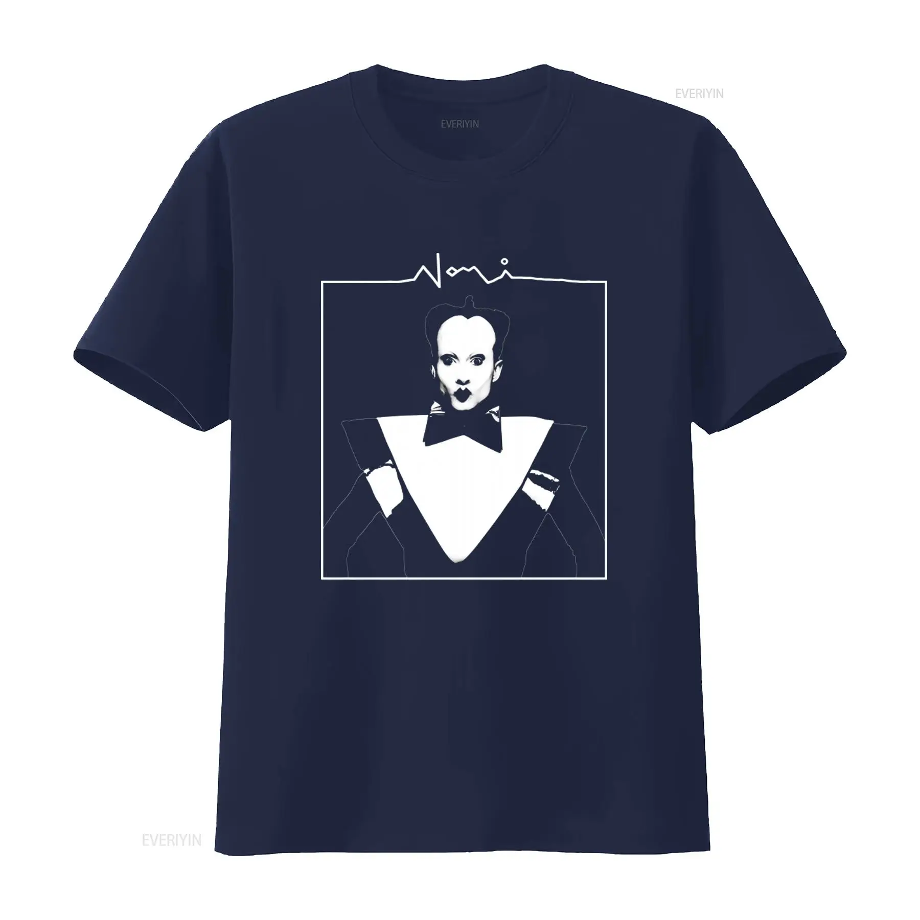 Klaus Nomi Face Print Herren-T – Vintage Fashion Look Bewertung und Preis