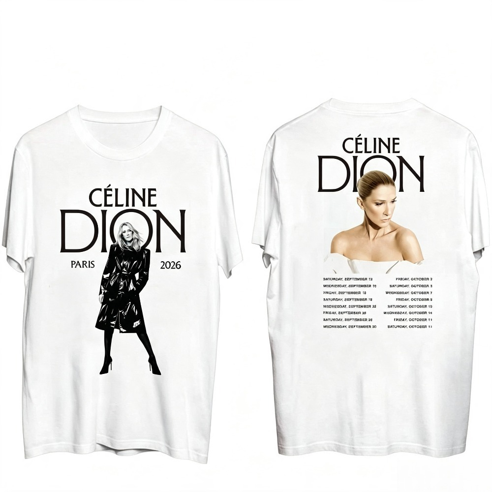 Celine Dion Paris 2026 Tour T- – Vintage Fashion In Paris Bewertung und Preis