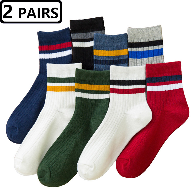 2 Paar Herrensocken, gestreift – Vintage Fashion Eu Bewertung und Preis