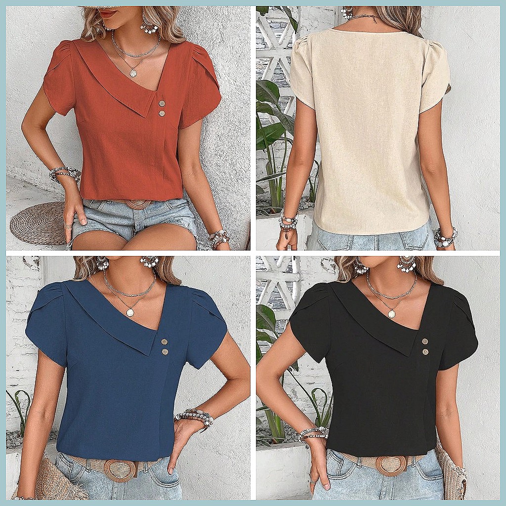 2024 Sommer Vintage Einfarbige – Usa Vintage Fashion Bewertung und Preis