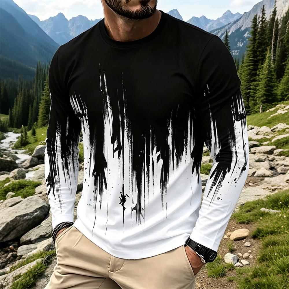 Herren Gradient Ink Splash Lan – Usa Vintage Fashion Bewertung und Preis