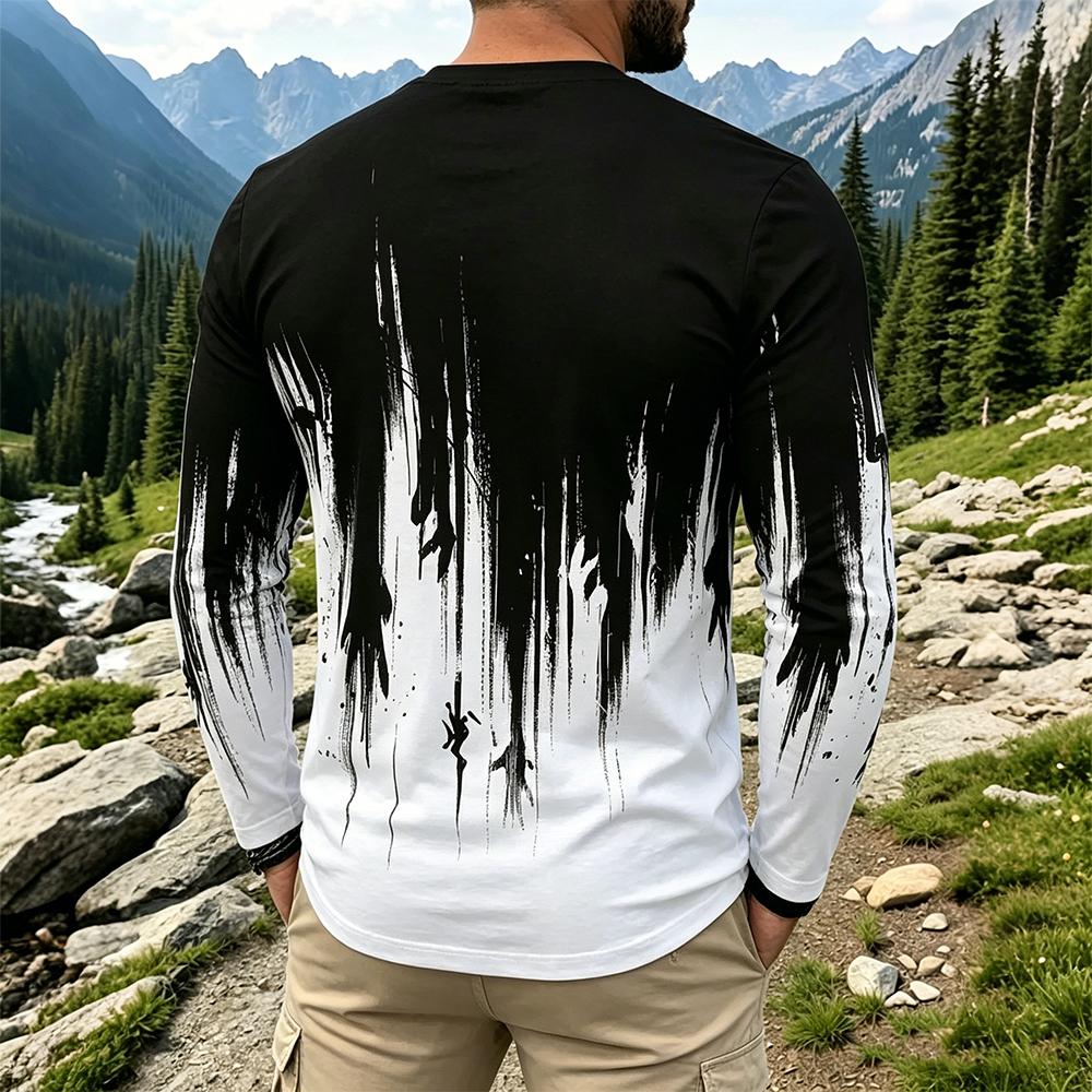 Herren Gradient Ink Splash Lan – Usa Vintage Fashion Bewertung und Preis
