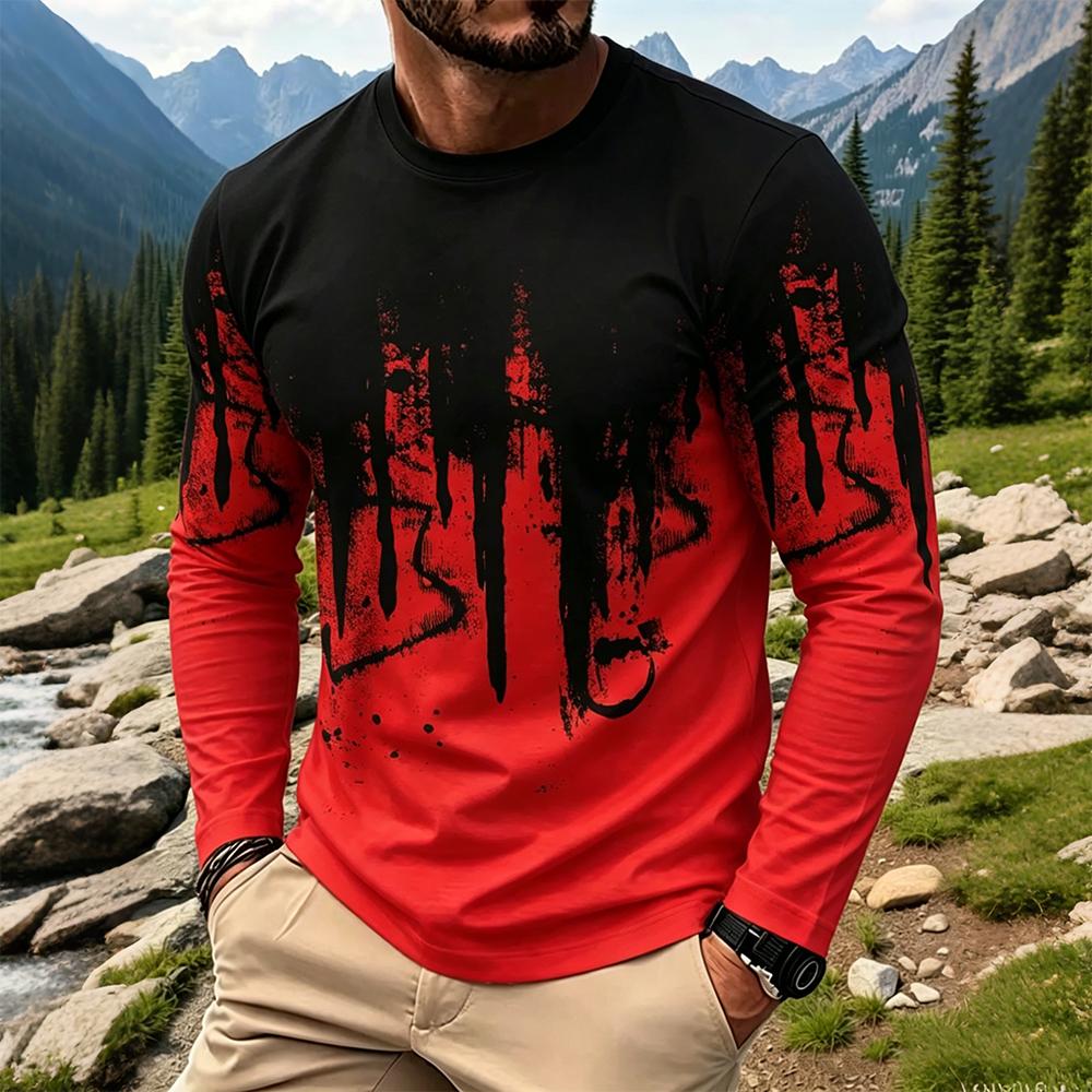 Herren Gradient Ink Splash Lan – Usa Vintage Fashion Bewertung und Preis