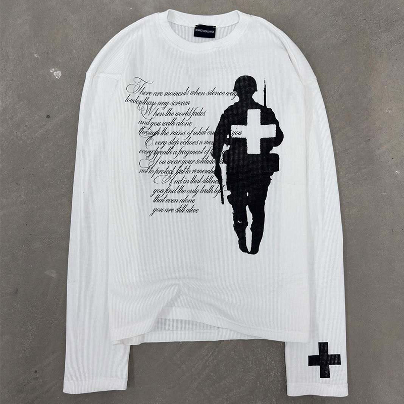 Modisches Harajuku-T-Shirt mit – Usa Vintage Fashion Bewertung und Preis